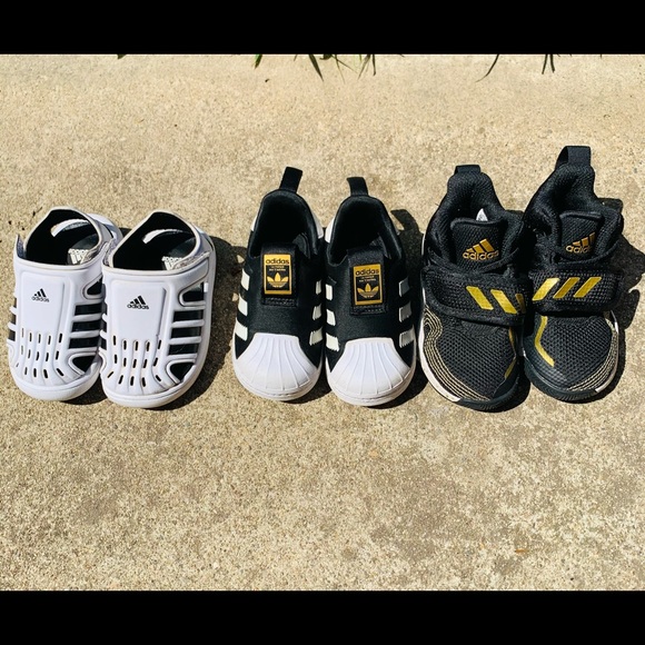 Toddler size 5 adidas.  High tops are size 6. - Picture 5 of 5